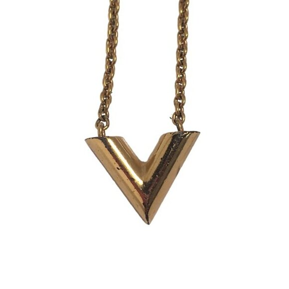 LOUIS VUITTON Gold Necklace - Picture 4 of 7